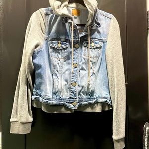 American Eagle denim/jersey jacket.